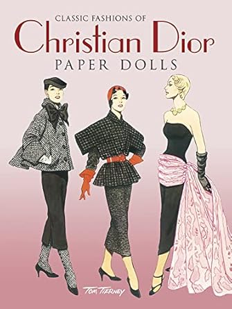 classic fashions of christian dior paper dolls 1st edition tom tierney 0486286428, 978-0486286426