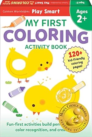 play smart my first coloring book for ages 2+ 1st edition gakken early childhood experts 4056212287,
