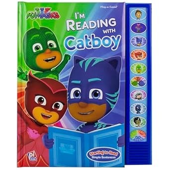 pj masks im ready to read with catboy interactive read along sound book great for early readers pi kids 1st