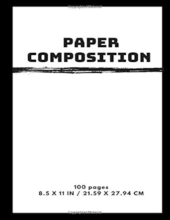 paper composition 1st edition happy journals 1712274791, 978-1712274798