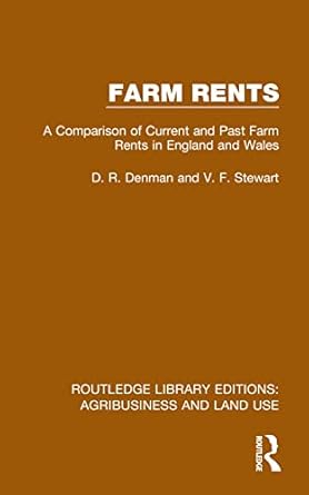 farm rents 1st edition d r denman ,v f stewart 1032479469, 978-1032479460