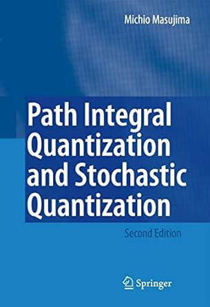 path integral quantization and stochastic quantization 1st edition michio masujima 3540878505, 978-3540878506