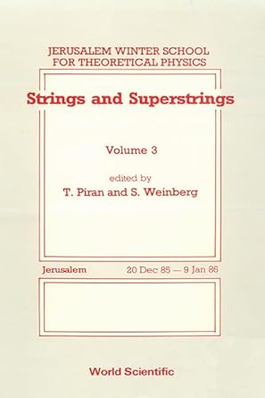 strings and superstrings jerusalem winter school for theoretical physics vol 3 1st edition jerusalem winter