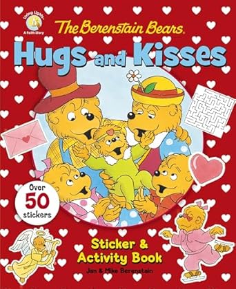 the berenstain bears hugs and kisses sticker and activity book 1st edition jan berenstain ,mike berenstain