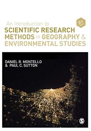 an introduction to scientific research methods in geography and environmental studies 1st edition daniel r