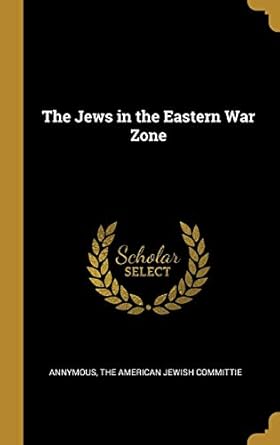 the jews in the eastern war zone 1st edition annymous ,the american jewish committie 1010272527,