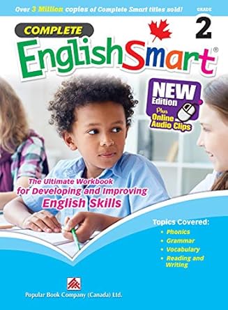 complete englishsmart grade 2 canadian curriculum english workbook 1st edition popular book company