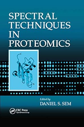 spectral techniques in proteomics 1st edition daniel s sem 0367389282, 978-0367389284