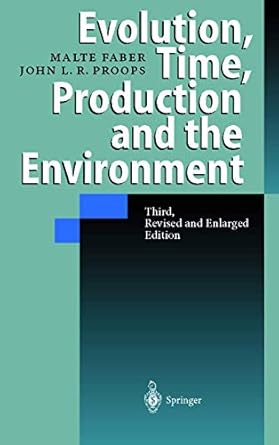 evolution time production and the environment 1st edition john l r proops malte michael faber ,john l r