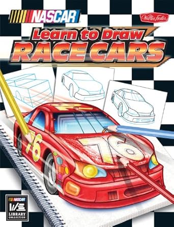 nascar learn to draw race cars 1st edition waleed rashidi 1560107820, 978-1560107828