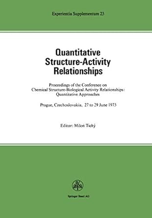 quantitative structure activity relationships 1st edition tichy 3034857969, 978-3034857963