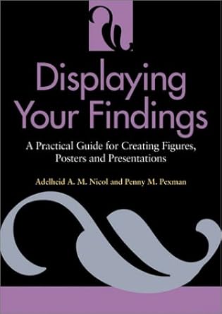displaying your findings a practical guide for presenting figures posters and presentations 1st edition