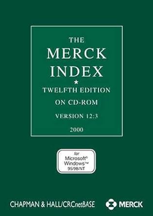 the merck index cd rom windows version 12 3 1st edition s budavari ,m o'neil ,ann smith ,p heckelman ,j