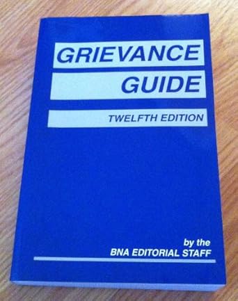 grievance guide 1st edition bna books 1570186804, 978-1570186806