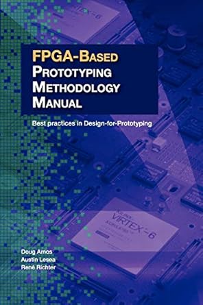 fpga based prototyping methodology manual best practices in design for prototyping 1st edition doug amos
