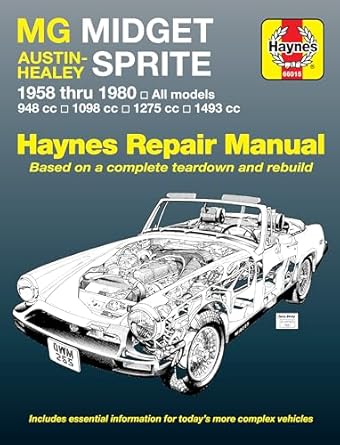mg midget and austin healy sprite 1958 80 1st edition haynes 085696588x, 978-0856965883