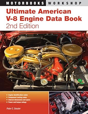 ultimate american v 8 engine data book 1st edition peter sessler 0760336814, 978-0760336816