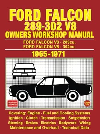 ford falcon 289 302 v8 owners workshop manual 1965 1971 1st edition autobooks ltd 085147263x, 978-0851472638