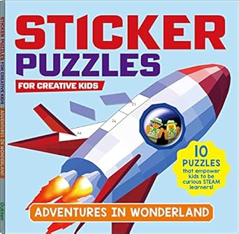sticker puzzles adventures in wonderland for creative kids 1st edition gakken early childhood experts