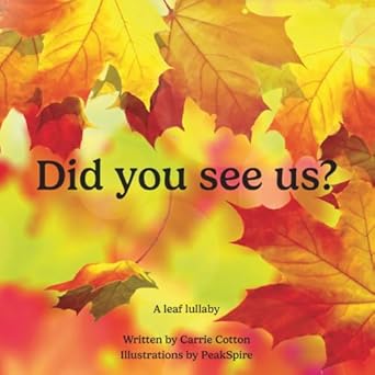 did you see us 1st edition carrie cotton 1989937187, 978-1989937181