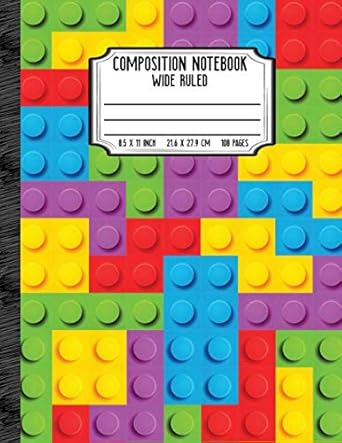 composition notebook wide ruled wide ruled composition notebook for school and college students large 8 5 x