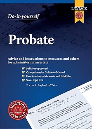do it yourself probate kit 1st edition lawpack 1910143960, 978-1910143964