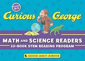 curious george math and science readers 10 book stem reading program 1st edition h a rey 1328685977,