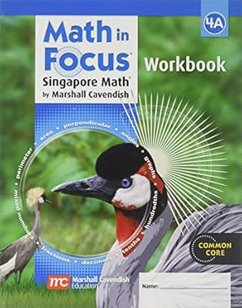 math in focus a singapore approach student workbook grade 4a 1st edition great source 0669013285,