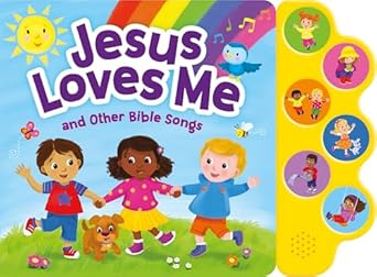 jesus loves me and other bible songs christian sound book for toddlers interactive board book w/ 6 songs and