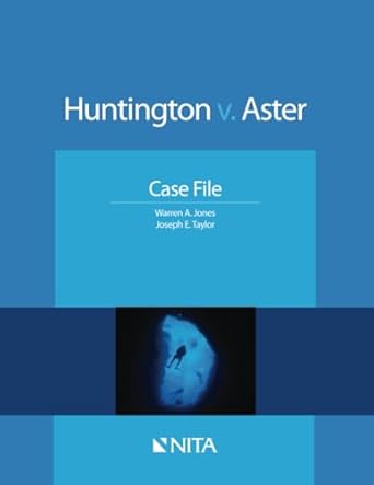 huntington v aster case file 1st edition jones 1601563345, 978-1601563347