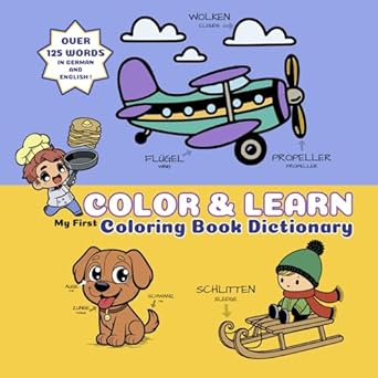 color and learn my first coloring book dictionary 1st edition patrik mock 3982727103, 978-3982727103