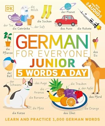 german for everyone junior 5 words a day 1st edition dk 0744036801, 978-0744036800