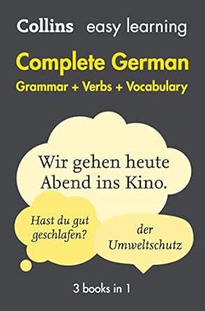 complete german grammar verbs vocabulary 3 books in 1 1st edition collins dictionaries 0008141789,