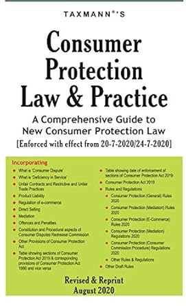taxmanns consumer protection law and practice a comprehensive guide to new consumer protection law 1st