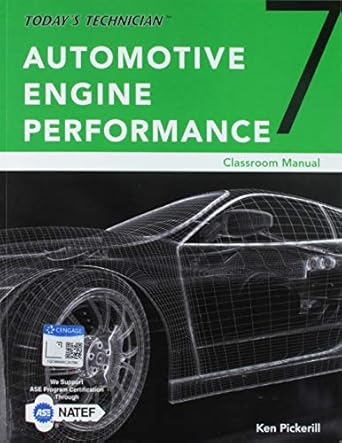 classroom manual for todays technician automotive engine performance 1st edition ken pickerill 1305958268,