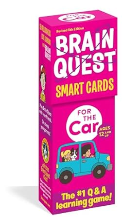 brain quest for the car smart cards revised 1st edition workman publishing 1523517328, 978-1523517329
