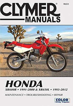 honda xr600r 1991 2000 and xr650l 1993 2012 this manual does not cover xr650r models 1st edition editors of