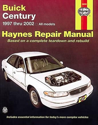 buick century haynes repair manual 1st edition haynes 1563926288, 978-1563926280
