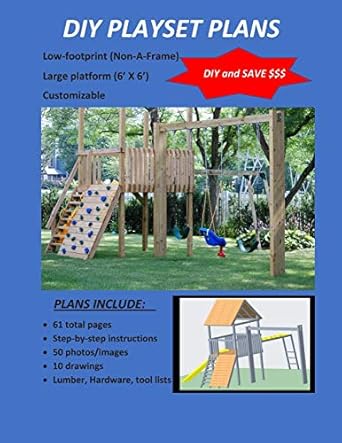 diy playset plans 1st edition steve jepson 1798850192, 978-1798850190