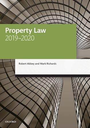 property law 2019 2020 1st edition robert abbey ,mark richards 0198838530, 978-0198838531