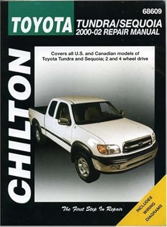 chiltons toyota tundra and sequoia 2000 2002 1st edition mike stubblefield 1563924889, 978-1563924880