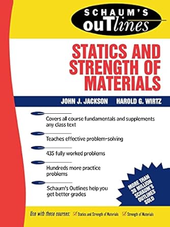schaums outline of statics and strength of materials 1st edition john j jackson ,harold g wirtz 0070321213,