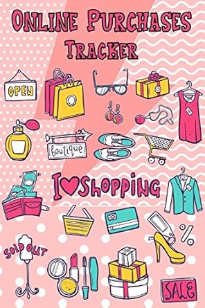 online purchases tracker personal shopping expense tracker 1st edition michelia creations 1986967867,