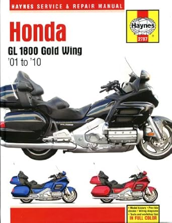 honda gl 1800 gold wing 01 10 1st edition editors of haynes manuals 1620921901, 978-1620921906