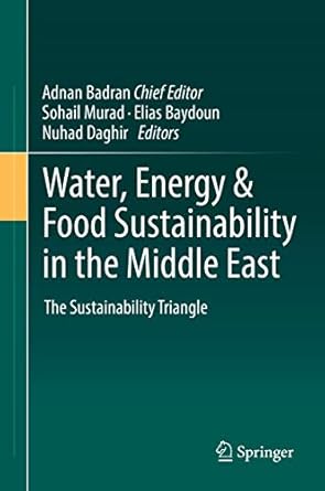 water energy and food sustainability in the middle east the sustainability triangle 1st edition adnan badran