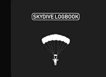 skydive logbook skydiving log skydiving record journal logbook for 230 jumps 116 pages grey cover 1st edition