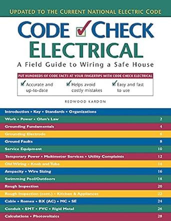 code check electrical a field guide to wiring a safe house 1st edition redwood kardon ,douglas hansen ,skip