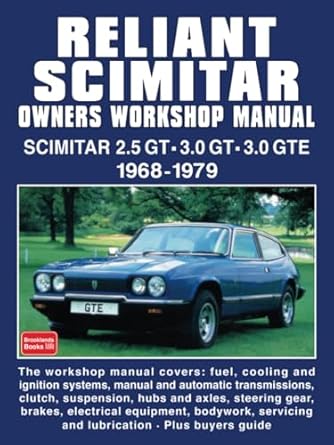 reliant scimitar owners workshop manual 1st edition autobooks ltd 1855206323, 978-1855206328