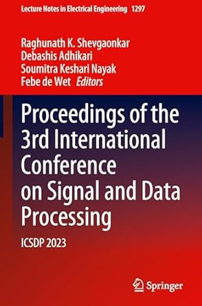 proceedings of the 3rd international conference on signal and data processing icsdp 2023 1st edition