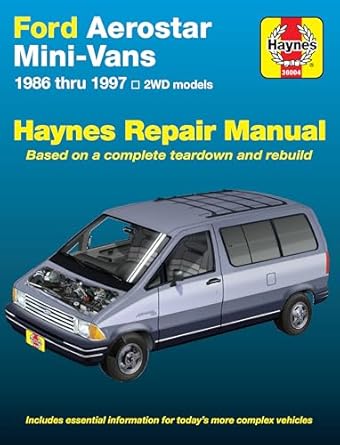 ford aerostar mini vans haynes repair manual 1st edition haynes 1563923742, 978-1563923746